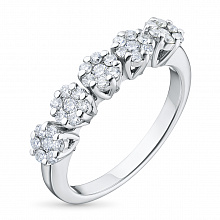 Кольцо из белого золота с бриллиантами (изготовление)