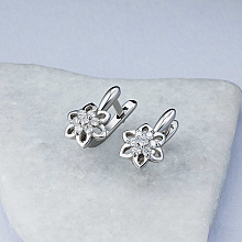 Серьги из белого золота с бриллиантами (изготовление)