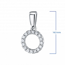 Подвеска из белого золота с бриллиантами (изготовление)