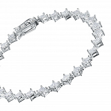 Браслет из белого золота с бриллиантами (изготовление)