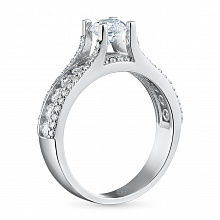 Кольцо из белого золота с бриллиантами (изготовление)