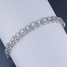 Браслет из белого золота с бриллиантами (изготовление)