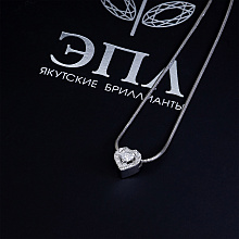 Подвеска из белого золота с бриллиантами (изготовление)