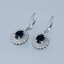 Серьги из белого золота с бриллиантами (изготовление)