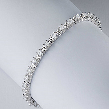 Браслет из белого золота с бриллиантами (изготовление)