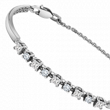 Браслет из белого золота с бриллиантами (изготовление)