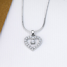 Подвеска из белого золота с бриллиантами (изготовление)