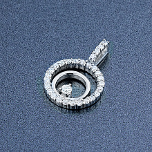 Подвеска из белого золота с бриллиантами (изготовление)