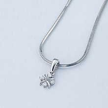 Подвеска из белого золота с бриллиантами (изготовление)