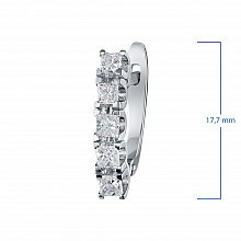 Серьги из белого золота с бриллиантами (изготовление)