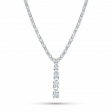 Колье из белого золота с бриллиантами (изготовление)