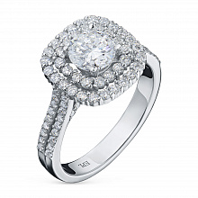 Кольцо из белого золота с бриллиантами (изготовление)