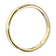 Гладкое кольцо из желтого золота