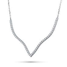 Колье из белого золота c бриллиантами