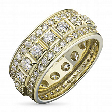 Кольцо из белого золота с бриллиантами (изготовление)