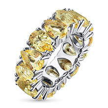 Кольцо из серебра с цитринами (изготовление)