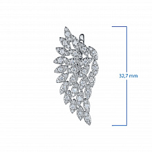 Серьги из белого золота с бриллиантами (изготовление)