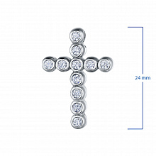 Подвеска из белого золота с бриллиантами (изготовление)