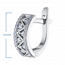 Серьги из белого золота с бриллиантами (изготовление)