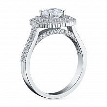 Кольцо из белого золота с бриллиантами (изготовление)