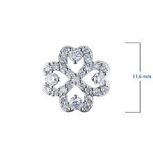 Подвеска из серебра c бриллиантами