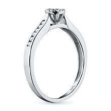 Кольцо из белого золота с бриллиантами (изготовление)