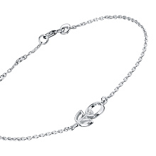 Браслет из белого золота с бриллиантом (изготовление)