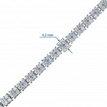Браслет из белого золота с бриллиантами (изготовление)