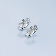 Серьги из белого золота с бриллиантами (изготовление)