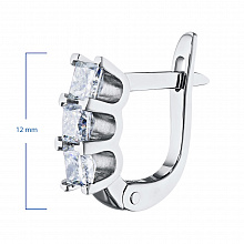 Серьги из белого золота с бриллиантами (изготовление)