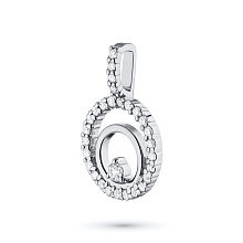 Подвеска из белого золота c бриллиантами