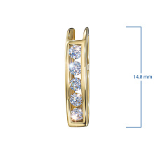 Подвеска из желтого золота c бриллиантами