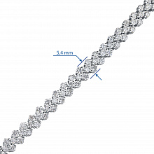 Браслет из белого золота с бриллиантами (изготовление)