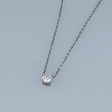 Колье из серебра (изготовление) с бриллиантом