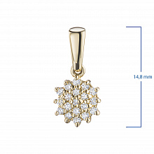 Подвеска из желтого золота с бриллиантами (изготовление)