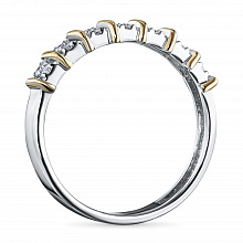 Кольцо из белого золота с бриллиантами (изготовление)