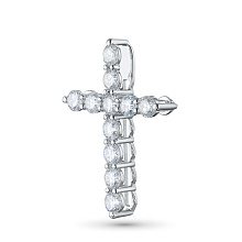 Подвеска из белого золота c бриллиантами