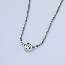 Подвеска из белого золота с бриллиантом (изготовление)