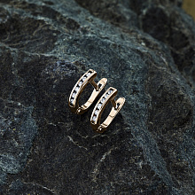 Серьги из красного золота с бриллиантами