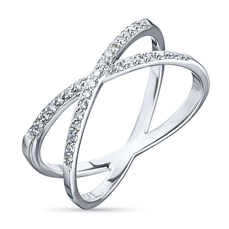 Кольцо из белого золота