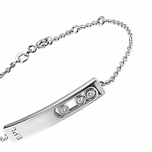 Браслет из серебра с бриллиантами (изготовление)