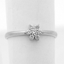 Кольцо из белого золота с бриллиантами (изготовление)