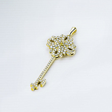 Подвеска из красного золота с бриллиантами (изготовление)