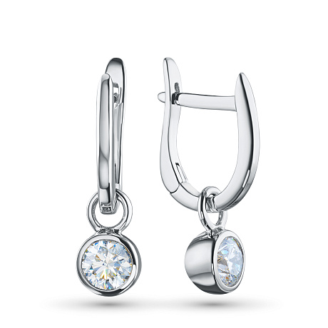 Серьги из белого золота