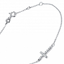 Браслет из белого золота с бриллиантами (изготовление)