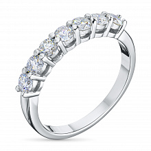 Кольцо из белого золота с бриллиантами (изготовление)