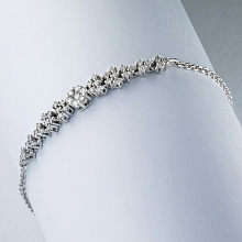 Браслет из белого золота с бриллиантами (изготовление)