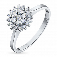 Кольцо из белого золота с бриллиантами (изготовление)