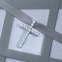 Подвеска из белого золота с бриллиантами (изготовление)