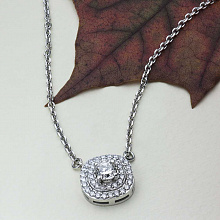 Колье из белого золота с бриллиантами (изготовление)